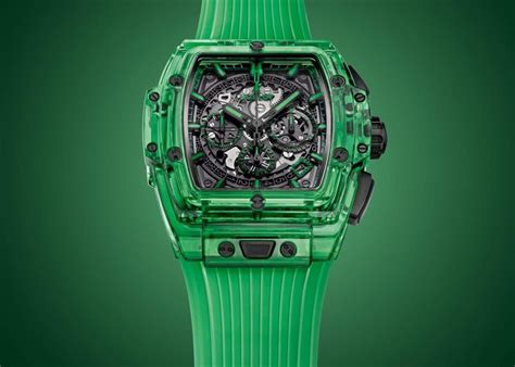 Pelle italiana martellata verde per Hublot Big Bang